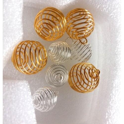 Hot 10pcs Lantern Ball Spring Pendant Fit Women Earring Bracelet Necklace Diy Fashion Jewelry Accessories