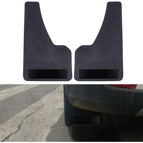 2x Carbon Fiber Look Vehicle Truck Car Mud Flaps Front Rear Wheel Splash Guards Mudflaps Fit Sedan Saloon Hatchback
