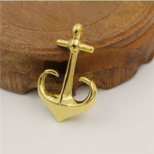 2018 Hot DIY Solid Brass anchor wallet hook buckle KeyChain Belt U Hook Wallet Chain Wallet linkedbuckle belt fittings 43x30mm