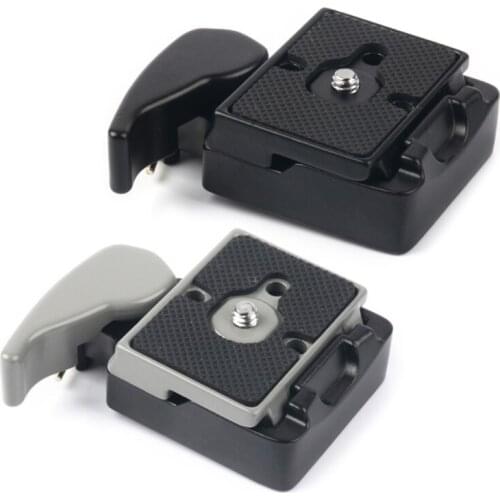 323 Quick Release Plate 200PL-14 QR Plates Adapter with Rapid Connect Clamp Mount 1/4'' to 3/8'' Screw for DSLR Camera 95AF