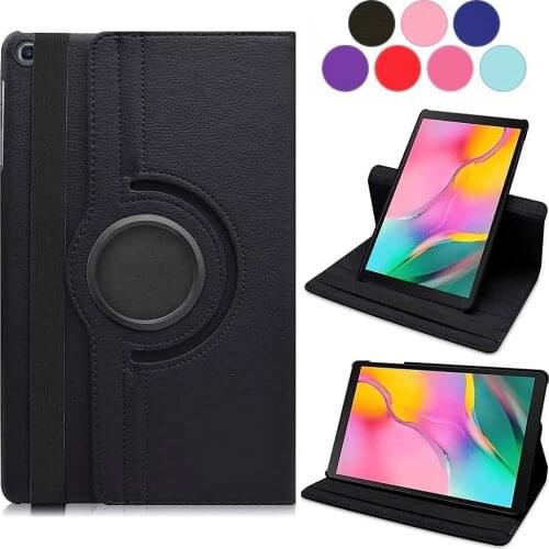 360 Degree Rotating Stand Pu Leather Smart Tablet Case Protective Cover for Samsung Galaxy Tab A 8.0 2019 SM-T290/T295