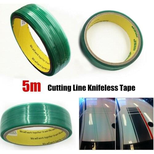 5m/roll Car Knifeless Tape Car Styling Accessorie Green Design Finish-lineTape Vinyl Film Wrapping Cutting Line Car Body Sticker