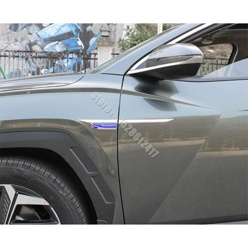 Car Styling Stainless Steel Body Fender Side Marker Blade Car Marker for Hyundai Tucson L 2021