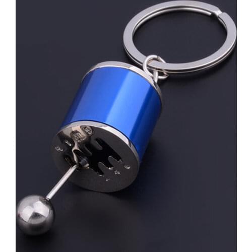 Key Chain Ring Fob Keyring Creative Car 6 Speed Gearbox Gear Shift Racing Tuning Model Keychain AUG889