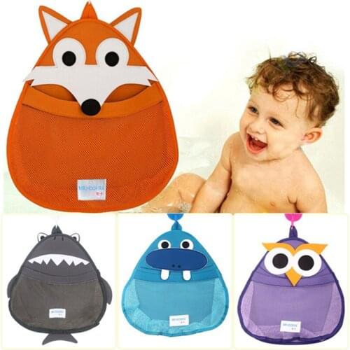 Baby Home Bathroom Mesh Bag for Bath Tub Toys Kids Bathtub Net Cartoon Bathing Hanging Organizer Bag Storage Toy Bags Bath Toy