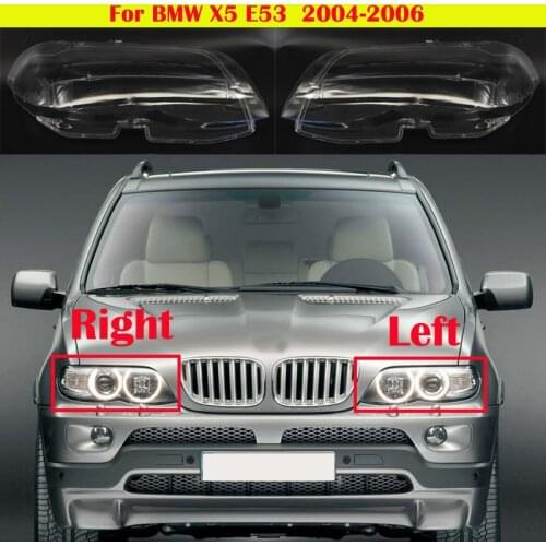 For BMW X5 E53 Car Waterproof Headlamp Headlight Lamp cover Lampshade Bright Lamp Shade Shell Cap 2004-2006