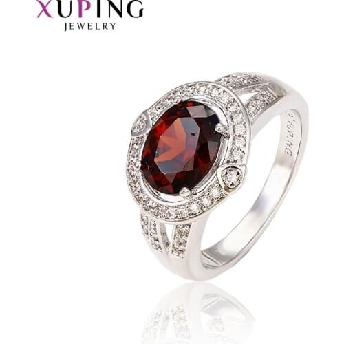 Xuping Fashion for Girls Ring Trendy Synthetic Cubic Zirconia Jewelry Luxury Vintage Party Wedding Gifts 12909