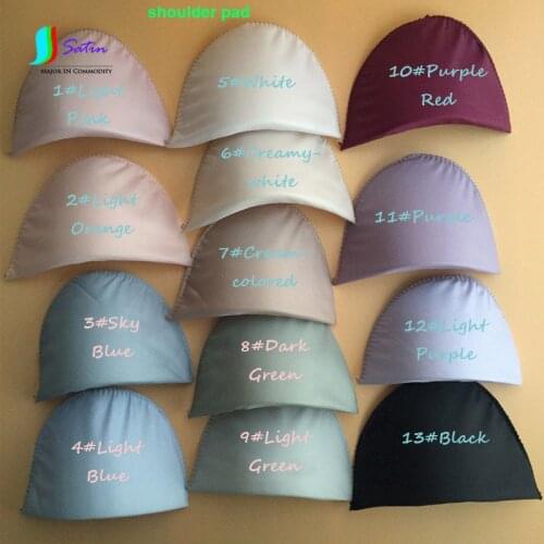 Colourful Polyester Sponge Shoulder Pads Suits Shirts Garment Applique Sewing Accessories Wrapped Shoulder Pads S0194N
