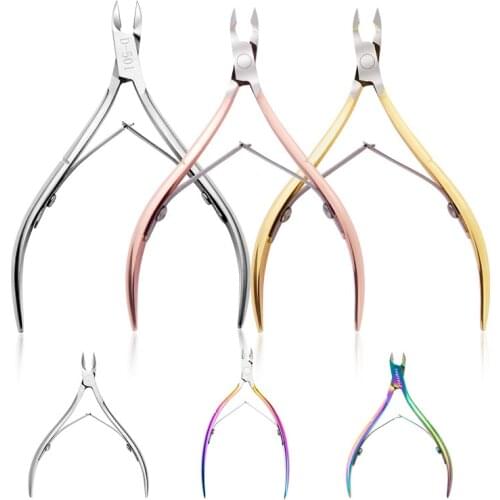 Professional Fingernail Toenail Cuticle Nipper Trimming Stainless Steel Nail Clipper Cutter Cuticle Scissor Plier Manicure Tool