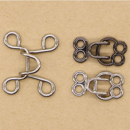 Metal collar hook wind deduction of the buckle buttoned buckle invisible buckle underwear buttons DIY accessories wind