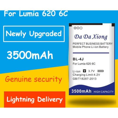 Newly Upgraded High Quality 3500mAh BL-4J BL4J Li-ion Phone Battery for Nokia Lumia 620 Battery C6 C6-00 Bateria Touch 3G C600