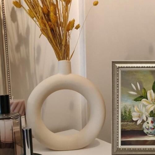 Wholesale Yellow Ceramic Small Vase Modern Chinese Jingdezhen Porcelain Floor Vases Decoration Maison Nordic Design Akvaryum