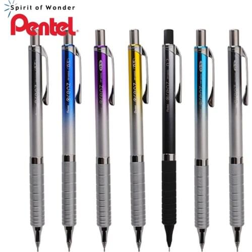 PENTEL automatic pencil gradient color 0.5 metal non-slip low center of gravity XPP1005G anti-break core retractable nib