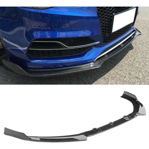 Front Bumper Lip Spoiler Chin Spoiler Diffusers Shovels Modification Fits for Audi A3/S3 8V 2014 2015 2016 ABS