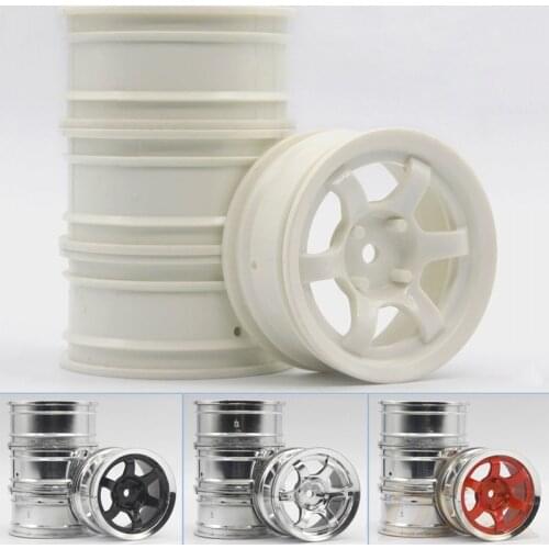 4pcs 1Set Plastic Wheel Rim Fit HPI HSP RC model 1:10 On-Road Racing Car 1002all for HSP94123/94122/94103/D4/D3