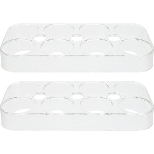 2pcs Egg Case Prime Sturdy Durable Case Box Tray Container for Refrigerator Kitchen