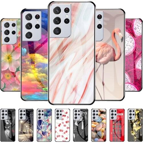 Shockproof Case For Samsung S21 Ultra Case Tempered Glass S20FE Hard Funda For Samsung S21 S20 Plus Phone Cover S21Ultra S20Plus