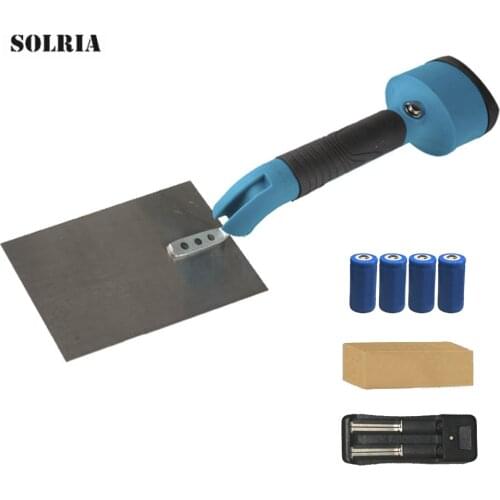 Stainless Steel Electric Plaster Trowel Automatic Wall Plaster Tool for Masonry Rechargeable Plastering Tools Concrete Blue