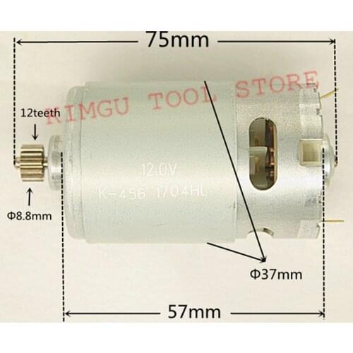 12 Teeth Replacement Motor DC 10.8V 12V For HITACHI MAKITA 10.8V 12V Cordless Drill Driver Batt-Oper Screwdriver tools parts
