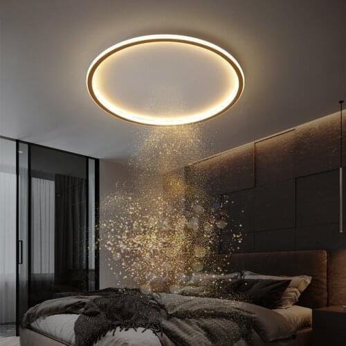 Bedroom Ceiling Lamp Modern Minimalist Study Dining Room Kitchen Ultra Thin Round Interior Designer Led Panel Lighting Fixtures