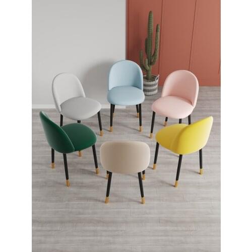 Makeup chair Light and decoration Vanity chair leisure modern nordic dining chair luxury chairs for bedroom Creative designers