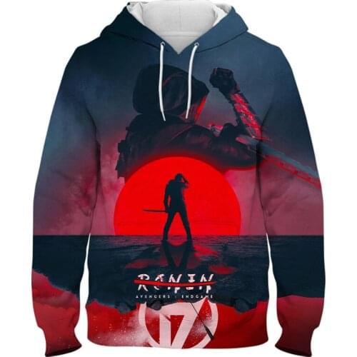 Marvel The Avengers Hawkeye Hoodies 3D Print Men Swearshirts Oversized Male Clothing Streetwear Children Pullover Spring Autumn