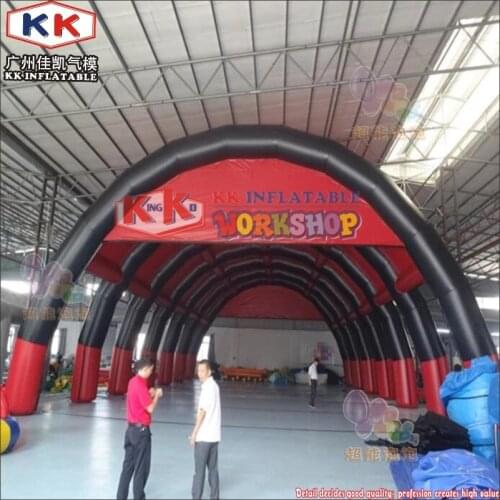 8m High Red&Black Inflatable Arch Tent For Event, Custom Design Inflatable Sport Tent