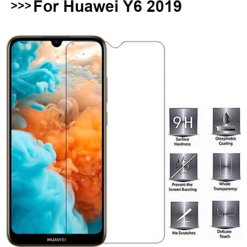Huawei Y6 2019 Glass Screen Protector 9H Premium Tempered Glass for Huawei Y6 2019 Mobile Phone Screen Protector Capa Funda