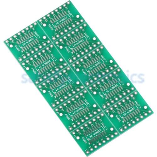 10pcs SOP16 SSOP16 TSSOP16 To DIP16 0.65/1.27mm IC Adapter Diy Kit Electronic PCB Board Module