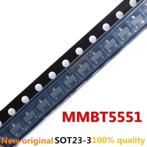 100PCS 2N5551 SOT23 MMBT5551 G1 SOT23-3 Bipolar Transistors - BJT PNP Transistor New original