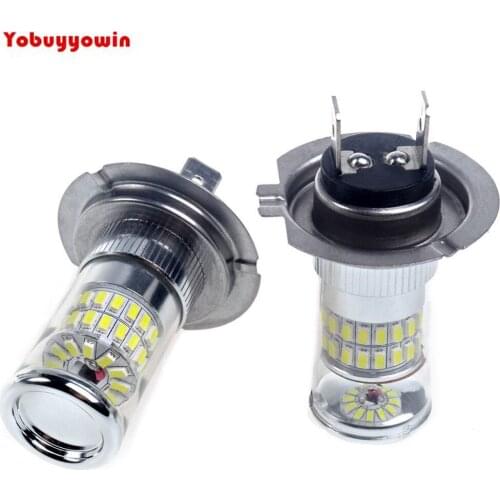 2Pcs H7 48W 48x3014 SMD 500lm 6000K White Light LED for Car Reversing Lamp (DC 12-24V)