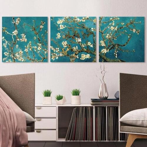 3 PCS Diy diamond painting Van Gogh Life Lucky Tree diamond embroidery cross stitch full square round mosaic wall home decor