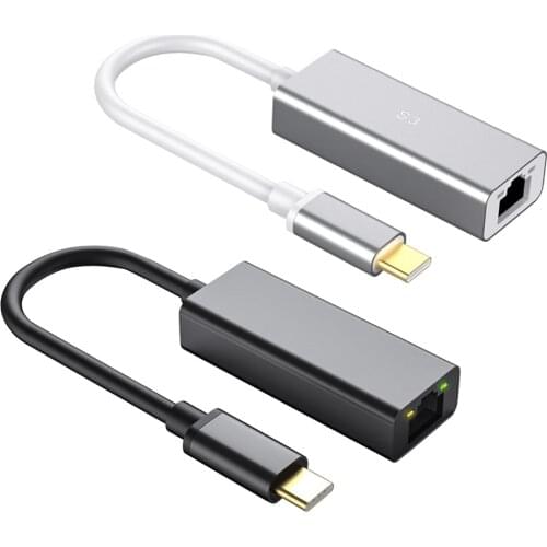 Type-C to RJ45 Adapter 5Gbps USB C Network Card Converter Gigabit/100M Ethernet Suitable for PC Computer Laptop