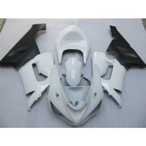 Free customize Fairing kit for Kawasaki NINJA ZX 6R 2005 2006 zx6r 05 06 matte black white motorcycle fairings set HP9