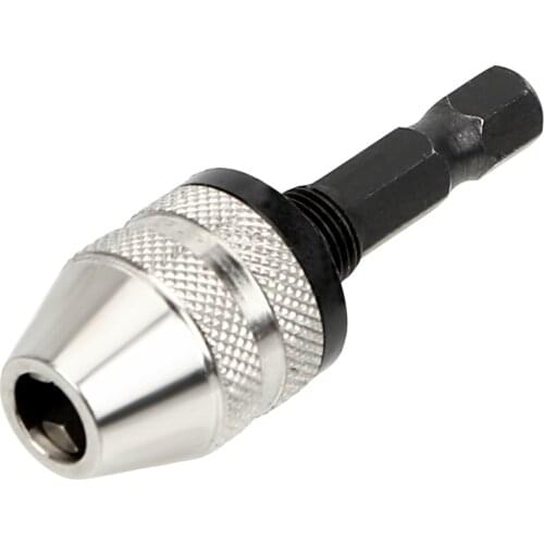 Quick Change Adapter Converter 1/4" Inch Drill Bit Chuck Power Tool Accessories 0.3-3.5mm Hex Shank Tool