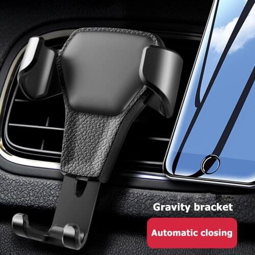 Car Cell Mobile Phone Holder Stand Universal Gravity Car Phone Holder Support No Magnetic Air Vent GPS Clip Mount