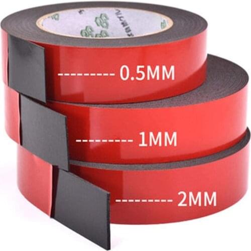2pcs/1pcs 0.5mm-2mm thickness Super Strong Double side Adhesive foam Tape for Mounting Fixing Pad Sticky