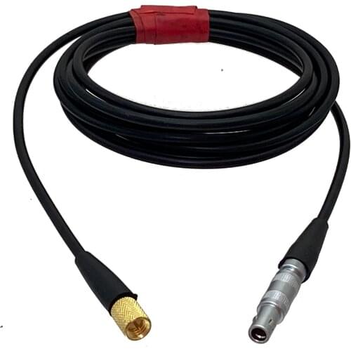 Cable FFA.00S C5 1Pin to L5 Microdot Male Plug Connector for Flaw Detector Ultrasonic transducer RG174 3FT~10M