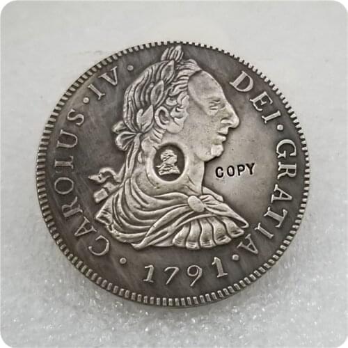 1791 Great Britain 8 Reales - George III Countermarked Coinage coin COPY FREE SHIPPING