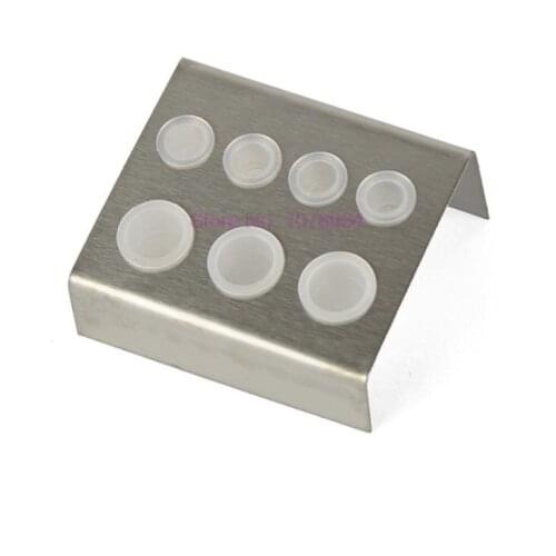 200pcs 7 Holes Container Stand Tattoo Pigment Accessories Stainless Steel Supplies Tattoo Glass Cup Holder Permanent Makeup hot