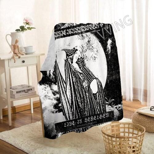 Satanic Warmaster Band 3D Printed Sherpa Blanket Rectangle Blanket Home Textiles Fleece Wearable Blanket Throw Blanket for Sofa