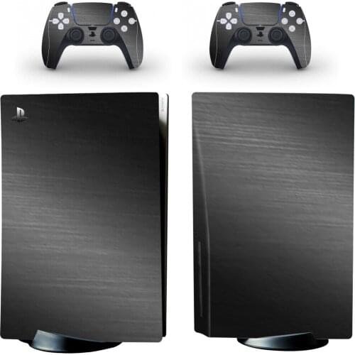 New Black Standard Disc Edition Skin Sticker Decal Cover for PlayStation 5 Console & Controller PS5 Skin Sticker Vinyl