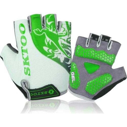 Anti-Slip Bearthable Cycling Gloves Team Half Finger Women Men Summer MTB Road Bike Glove Shockproof Sports Equipment