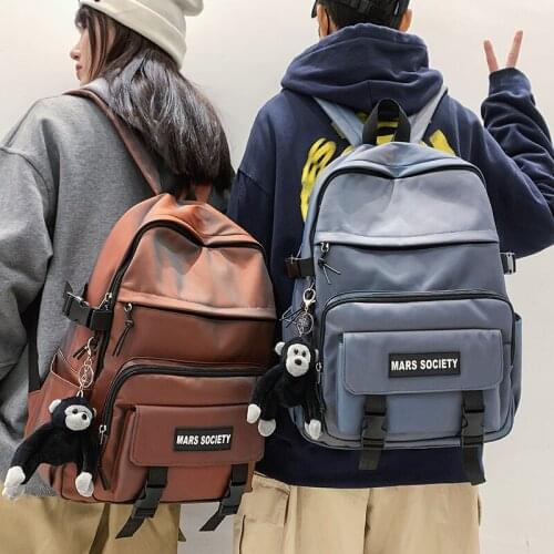 Portable Bags for Student Birthday Gifts Simple Nylon Backpack Shoulder Bag Women Men Schoolbag Teenages Travel Bagpack 50