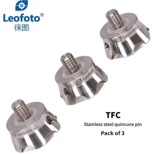 Leofoto TFC Professional Tripod Stainless Steel Plum Blossom Foot Pack