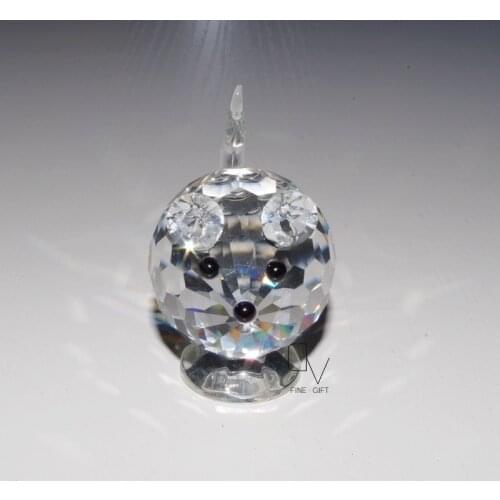 Crystal Cute Mouse Lovely Animal Figurines Glass Ornament Home Table Decorations Great Kids Favor Gifts craft rat