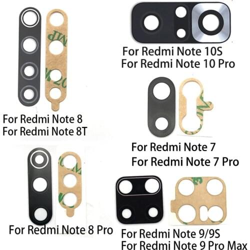 New For Xiaomi Redmi 9 9A 6 6A 7 7A 8 8A Back Rear Camera Glass Lens Cover Replacement Parts For Redmi Note 4 6 7 8 9 Pro 9S