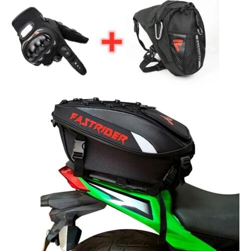 Motorcycle Drop Leg Bag Waterproof Rear Back Seat Bags Outdoor Waist Bag Moto Gloves Travel Tail Bag Motorbike Saddle Cycling