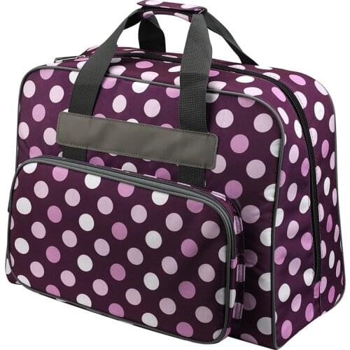 Woolen Yarn Organizer Bag Dustproof Storage Handbag with Multiple Pocket Multi-functional Sewing Machine Storage Bag