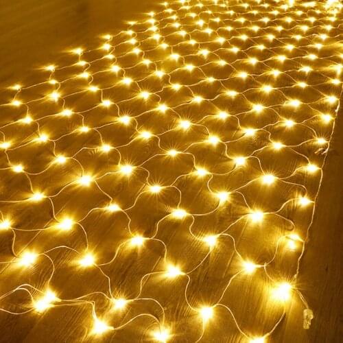 10x1M 580 LED Net Mesh String Light Garden Wall Background Fairy Net Light Wedding Party Window Curtain Fairy Light
